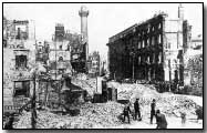 Sackville Street, Dublin, after rebellion