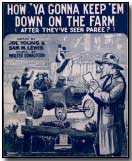 Sheet music to "How 'Ya Gonna Keep 'Em Down On The Farm"