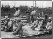 Indian troops praying