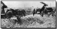 Canadian anti-aircraft gunners scrambling