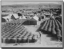 View of Mudros showing French wine store, Lemnos Island, Aegean Sea. Dardanelles Campaign, circa 1915