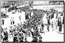 British Highlanders landing at Boulogne