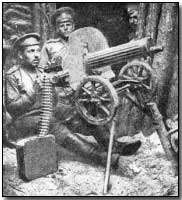 Russian machine gun team