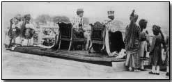 George V at the Delhi Durbar 1911, confirming him as Emperor of India. The British Empire at its most spectacular.