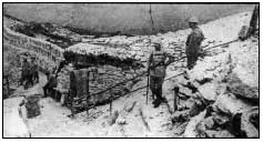 French trenches on the Meuse