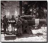 Great Austrian Skoda gun which fired a 12-inch shell