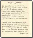 "War's Cataract" by Herbert Asquith