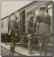 Sir Douglas Haig and the Prince of Wales at the time of the signing of the Armistice